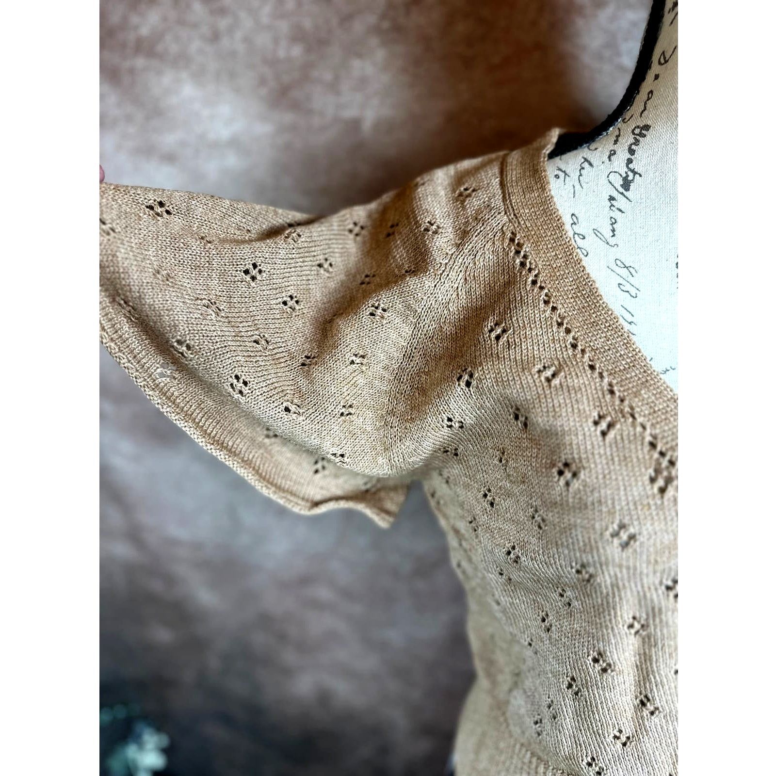 Other St Roche Ballet Top Cotton Superfine Alpaca Caramel L Size L / US 10 / IT 46 - 9 Thumbnail