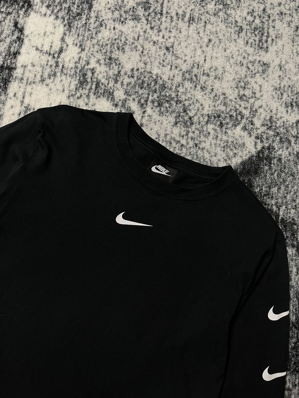 Nike × Vintage Vintage Nike Long Sleeve Tee Shirt Swoosh Y2K Size S / US 4 / IT 40 - 2 Thumbnail