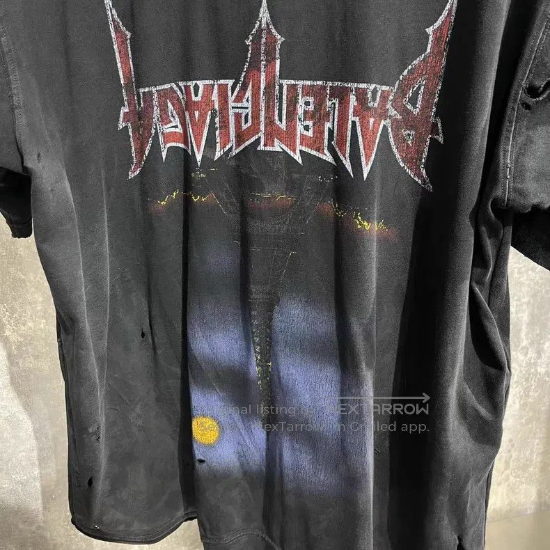 Balenciaga Balenciaga Inverted Eiffel Tower mud-dyed short-sleeve Size US L / EU 52-54 / 3 - 3 Thumbnail