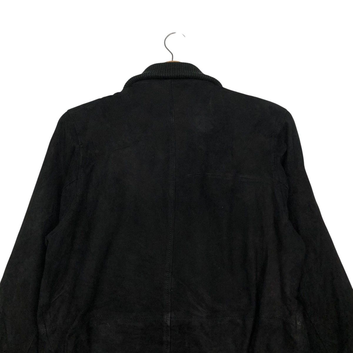 Japanese Brand 📌Rich Black Vintage Leather Jacket Prinzipal Issey Miyake Size US M / EU 48-50 / 2 - 10 Thumbnail