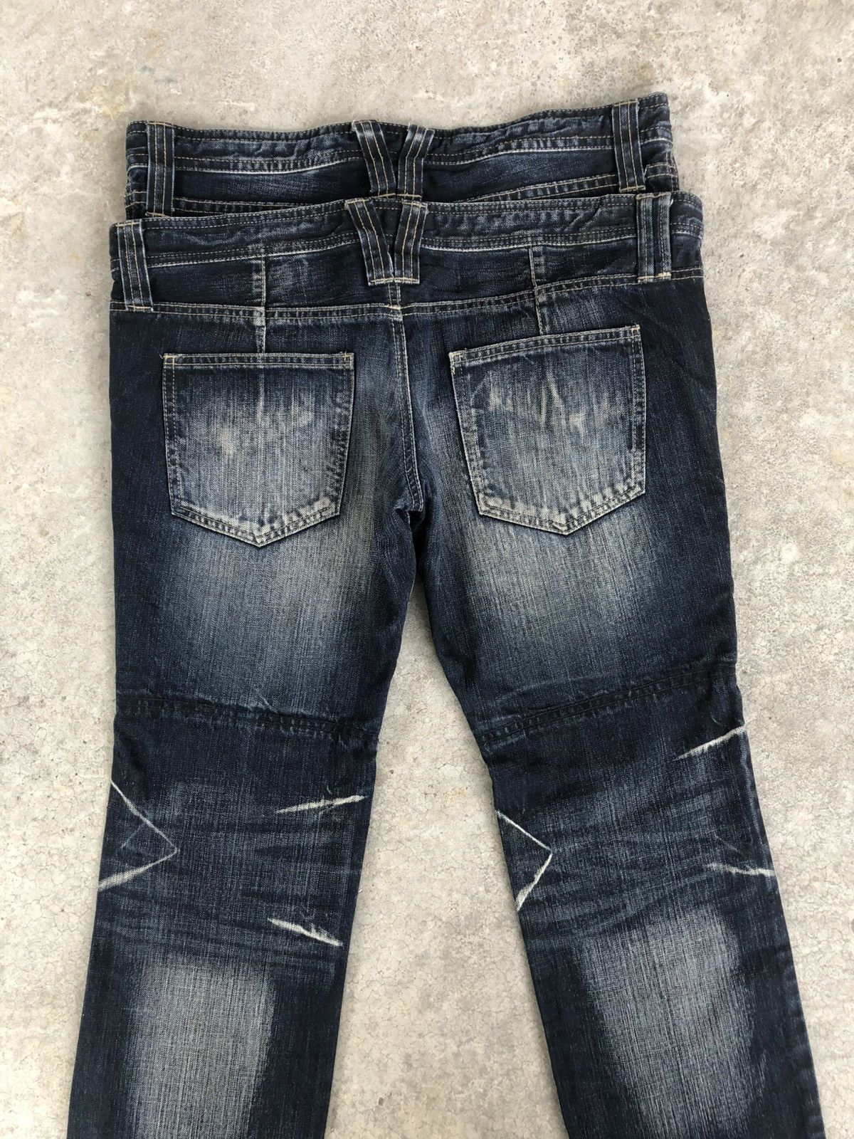 PPFM Japanese PPFM Double Waist Distressed Denim Size US 34 / EU 50 - 8 Thumbnail