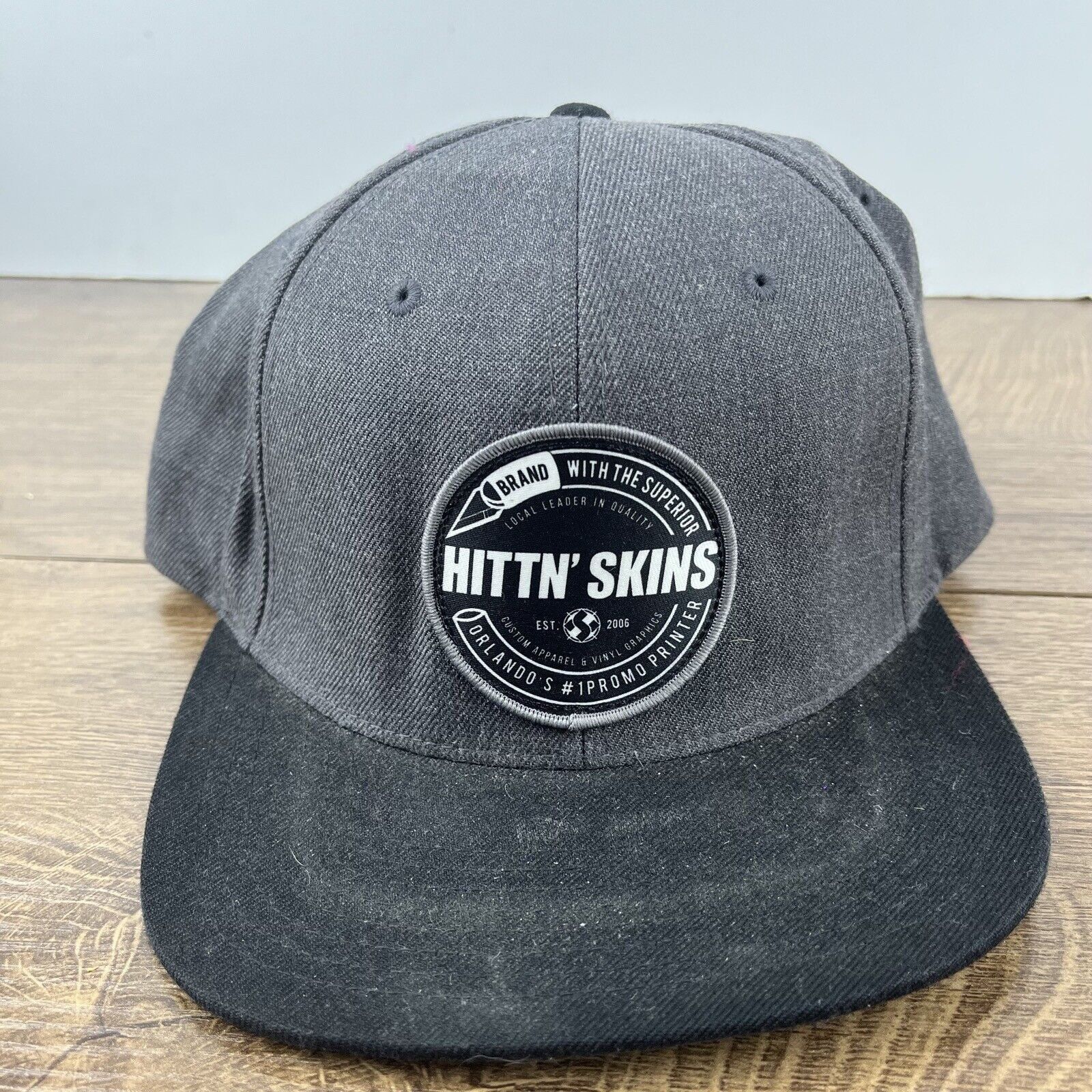 Other Hittin Skins Hat Orlando Snapback Hat Gray Adjustable Hat Ad Size ONE SIZE - 4 Thumbnail