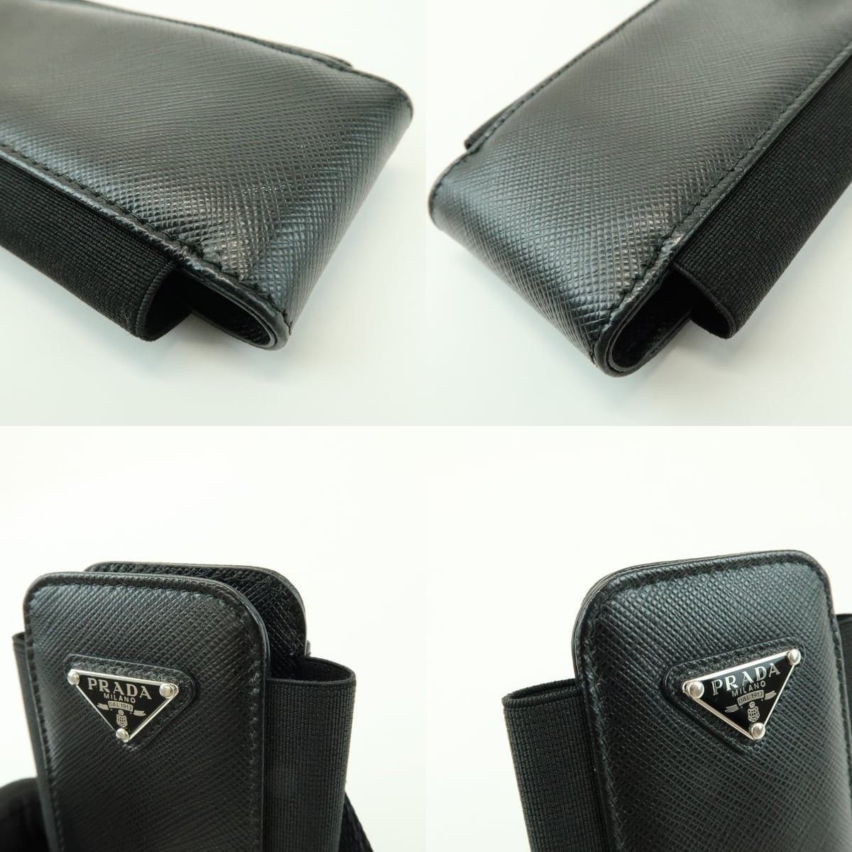 Prada Prada Saffiano Phone Case Black Size ONE SIZE - 5 Thumbnail