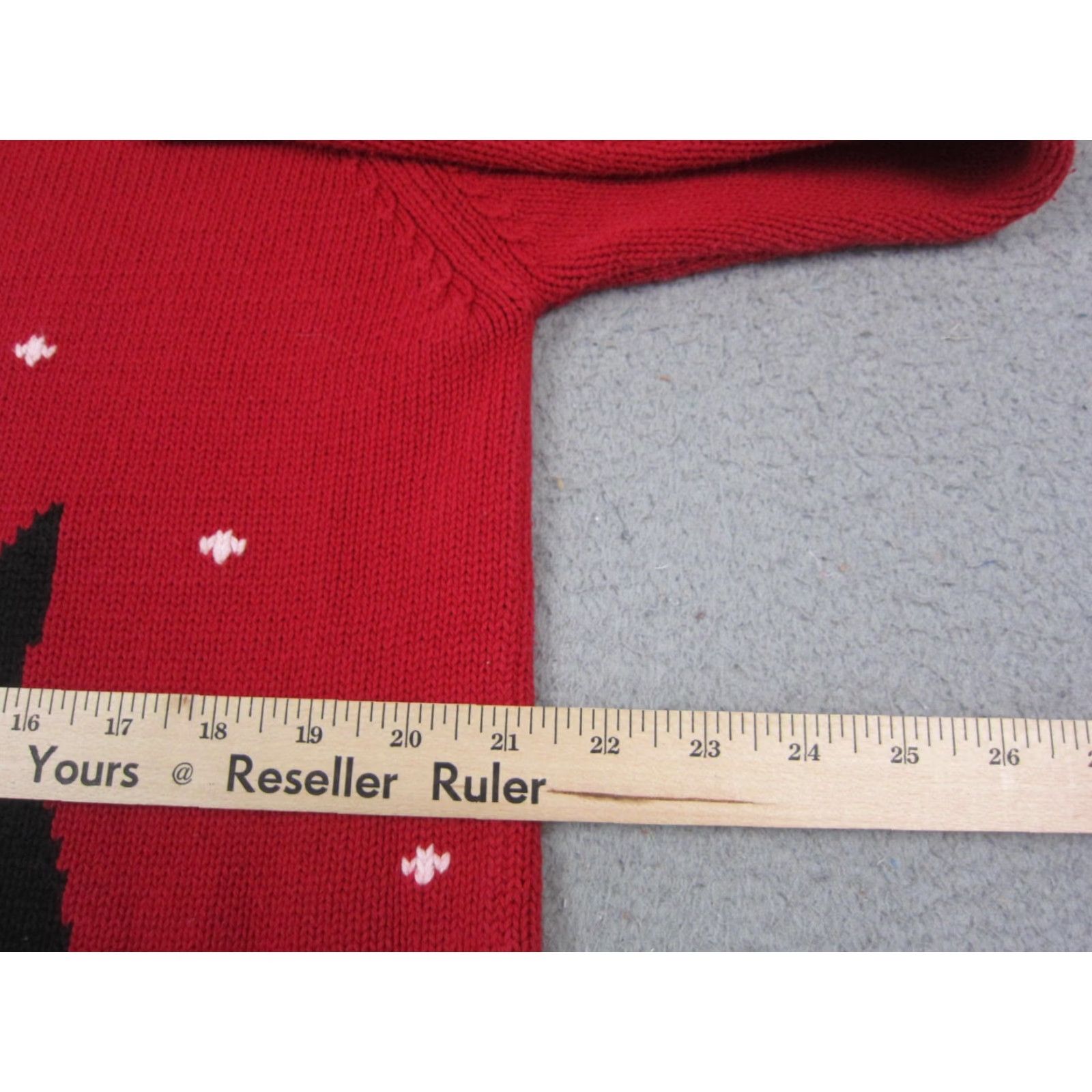 Liz Claiborne VINTAGE Liz Claiborne Sweater Womens L Red Knit Pullover 90s 80s Australia Size L / US 10 / IT 46 - 7 Thumbnail