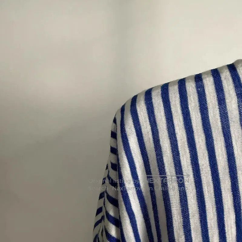 Chanel Chanel Striped Cotton Dress in Chocolate . Size S / US 4 / IT 40 - 3 Thumbnail