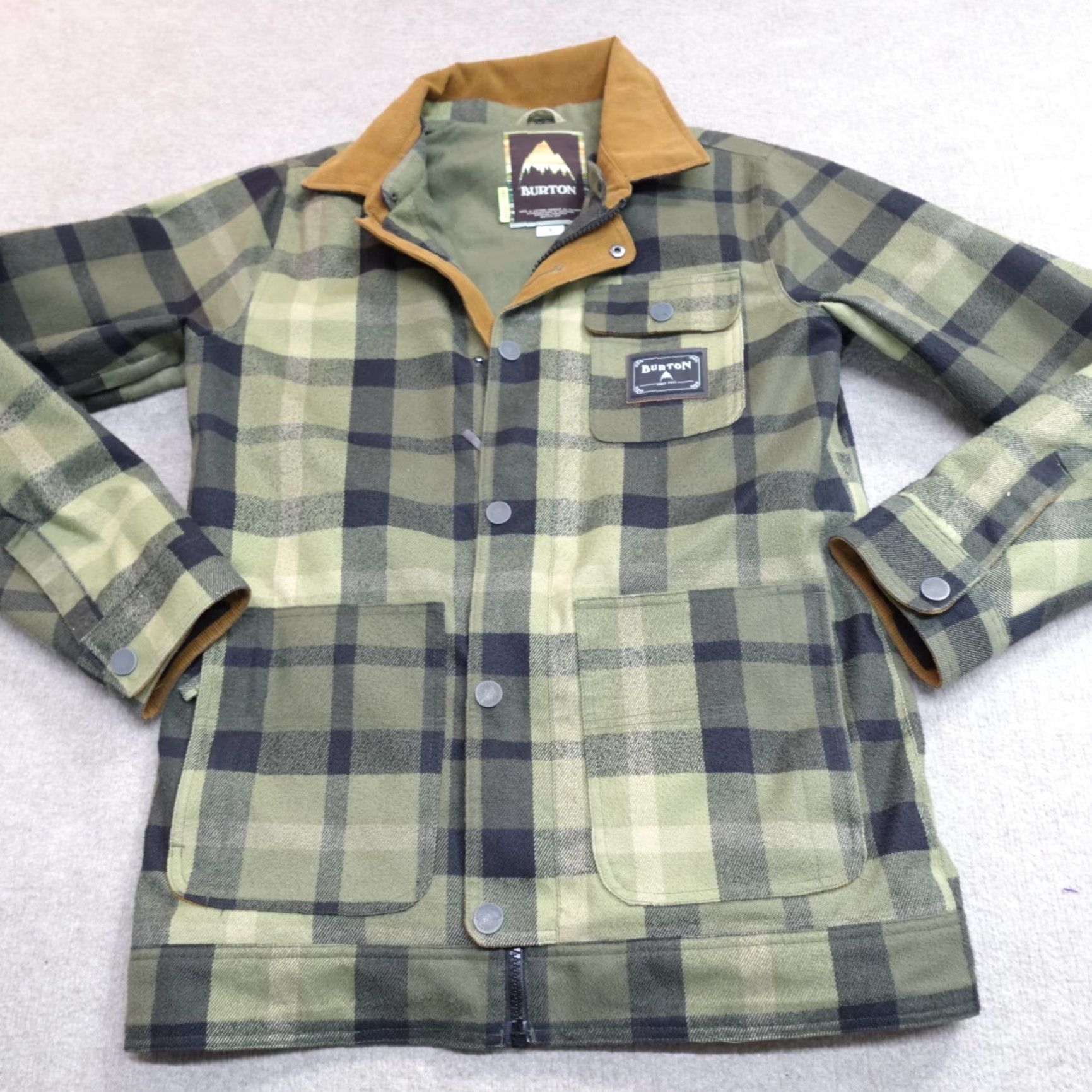 Burton Burton Jacket Small Green Plaid Dunmore Barn Chore Mens Size US S / EU 44-46 / 1 - 2 Thumbnail