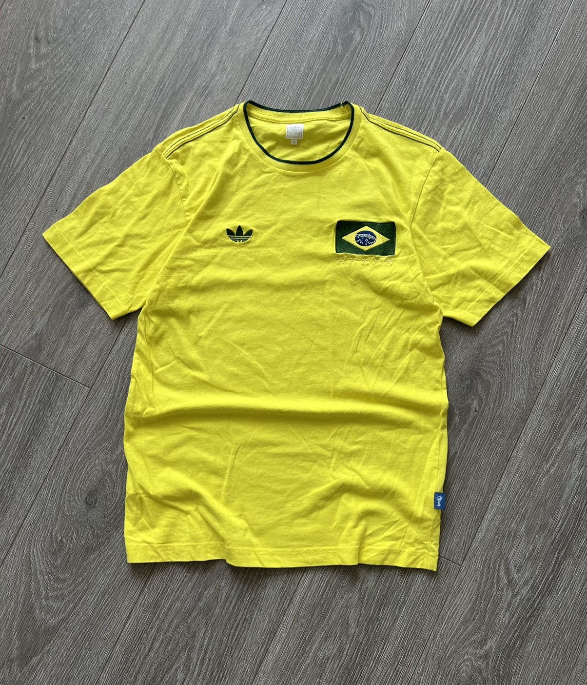 Adidas Vintage Adidas Brasil Football T-Shirt Football Soccer Size US M / EU 48-50 / 2 - 1 Thumbnail