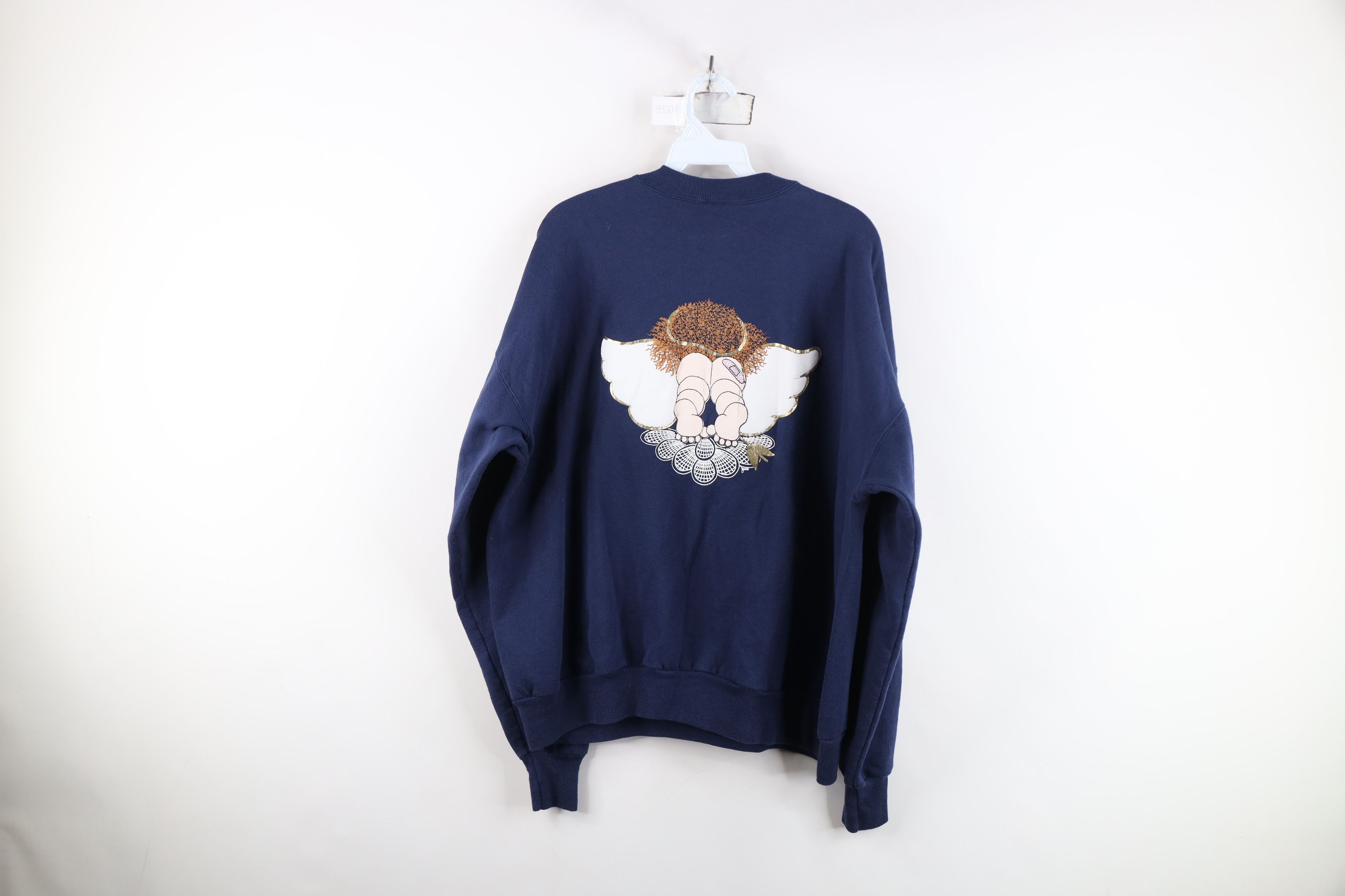 Vintage Vintage 90s Streetwear Butt Double Sided Sweatshirt Blue Size XL / US 12-14 / IT 48-50 - 10 Thumbnail