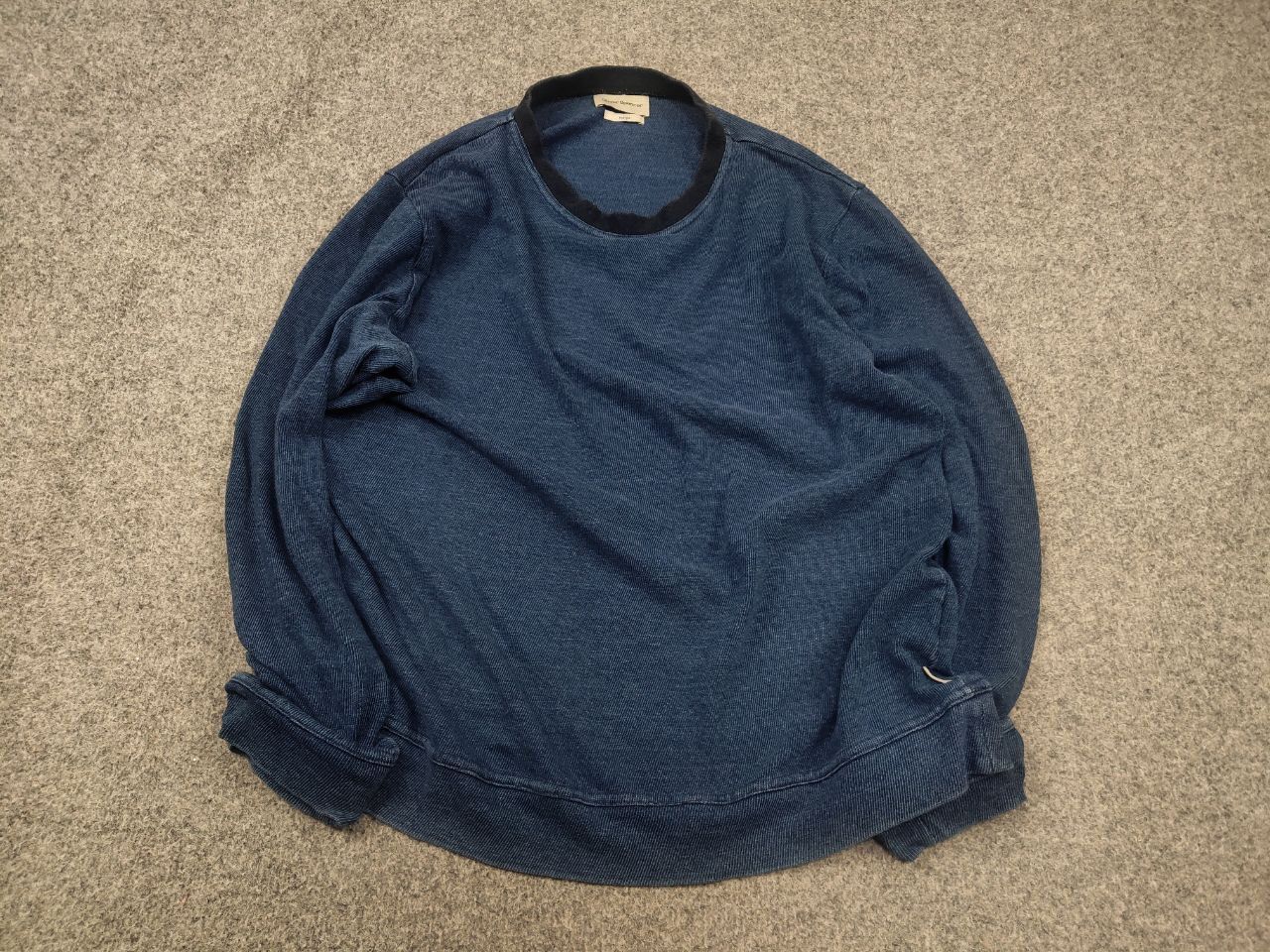 Oliver Spencer Oliver Spencer minimalist Indigo Sweatshirt Vintage Japan Size US XL / EU 56 / 4 - 2 Thumbnail