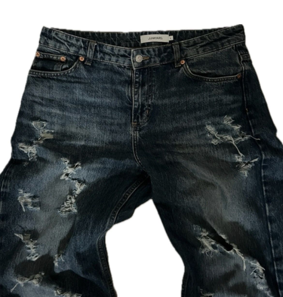 Japanese Brand Distressed flared denim Size US 32 / EU 48 - 2 Thumbnail