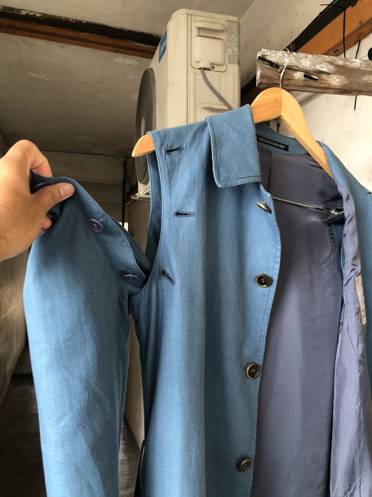 Yohji Yamamoto Vintage Yohji Yamamoto 2 in 1 Long Coat Size US S / EU 44-46 / 1 - 8 Thumbnail