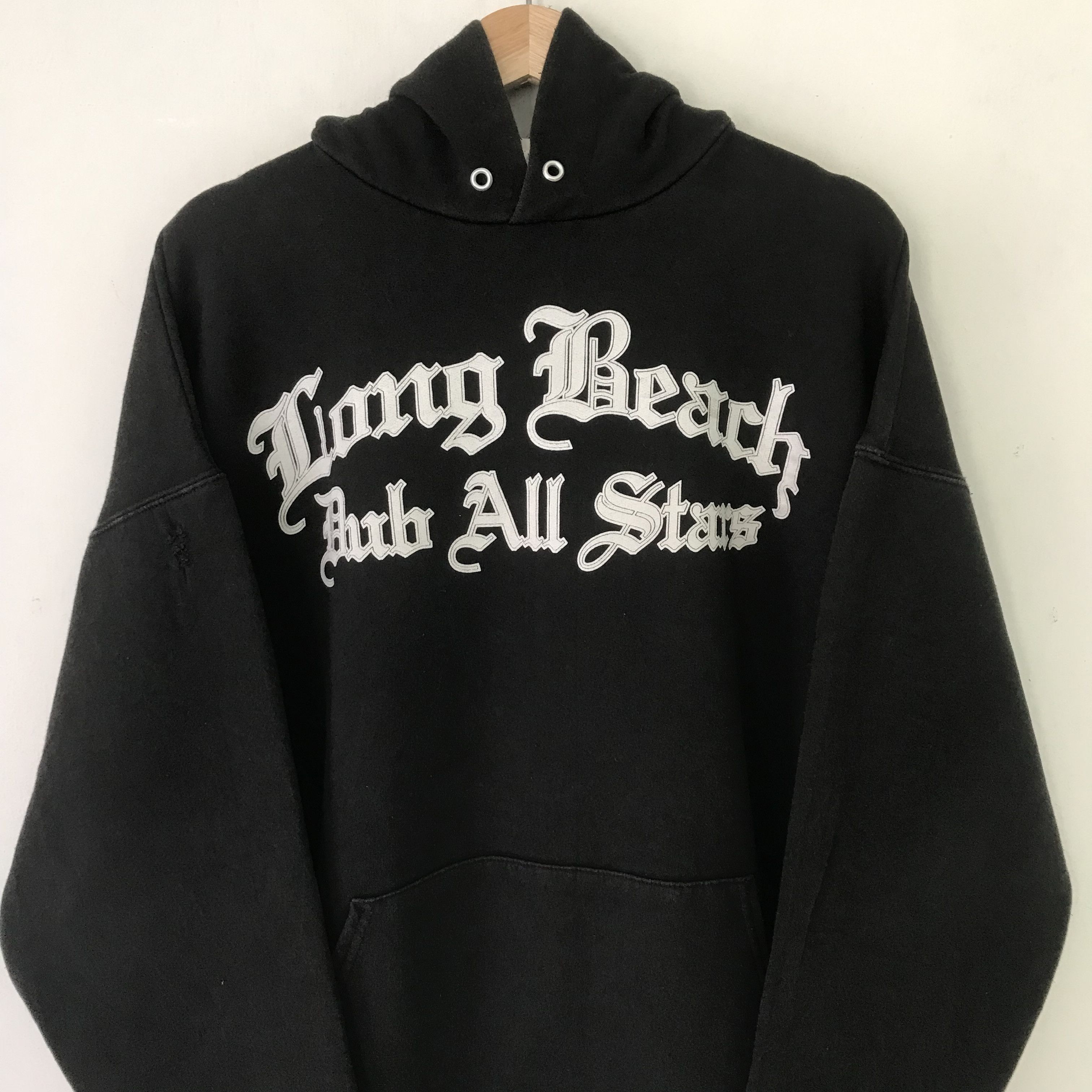 Vintage Vintage 90's Long Beach Dub All Stars Black Sweater - 500 Size US XL / EU 56 / 4 - 4 Thumbnail