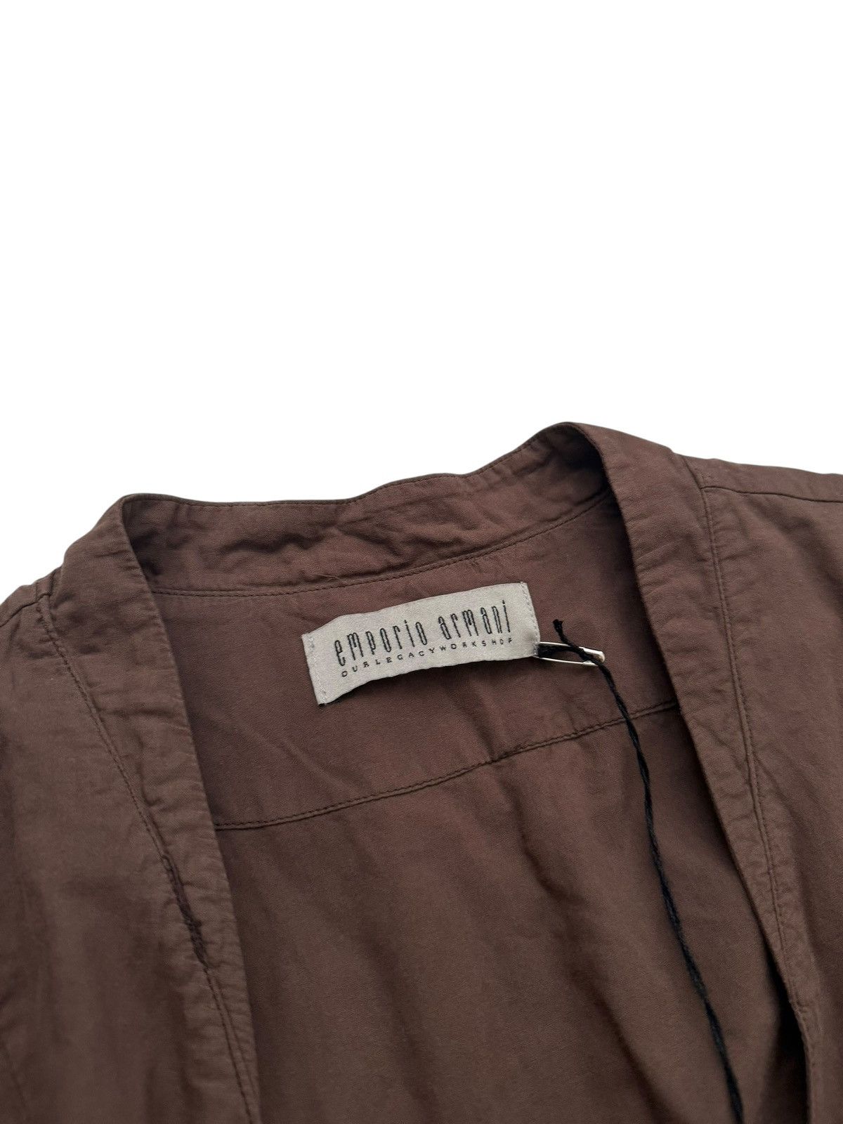 Emporio Armani × Our Legacy Overdyed Toga Brown Robe Coat Jacket Size US M / EU 48-50 / 2 - 11 Thumbnail