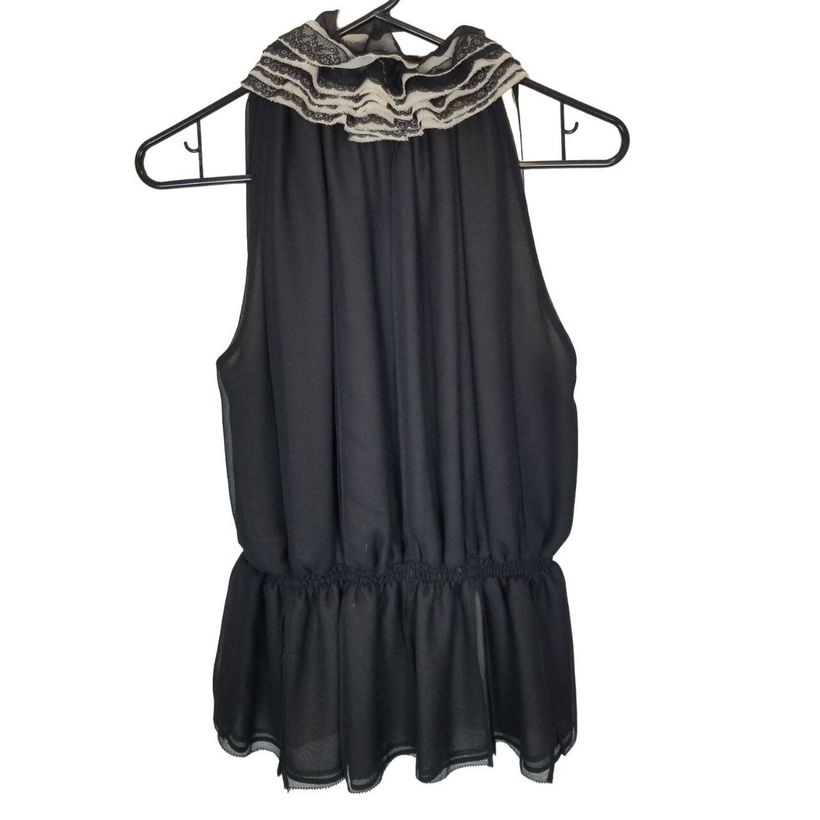 Robert Rodriguez Robert Rodriguez Target Womens Ruffle Blouse Sz M Whimsigoth Size M / US 6-8 / IT 42-44 - 9 Thumbnail