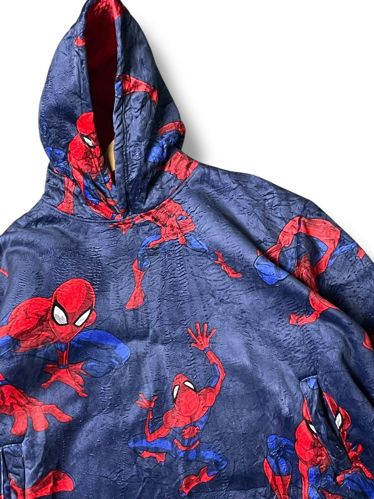 Japanese Brand Spiderman Oversized Hoodie Plush Lined (78) Size US XL / EU 56 / 4 - 2 Thumbnail
