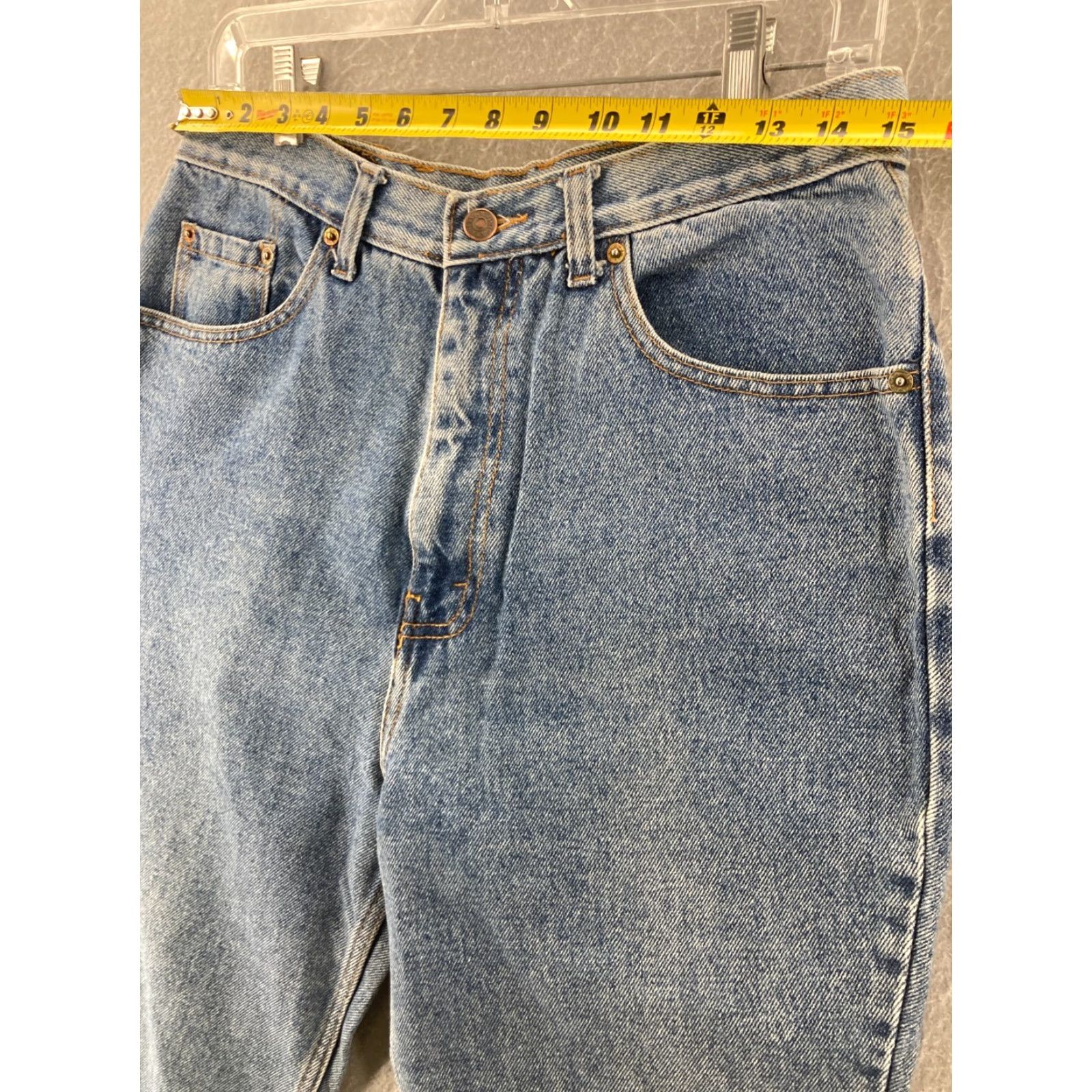 Levi's VINTAGE Levi's 550 Jeans Womens 14x34 Relaxed Tapered High Rise Mom Blue Denim Jeans 14 Womens Size 36" / US 14 / IT 50 - 2 Thumbnail