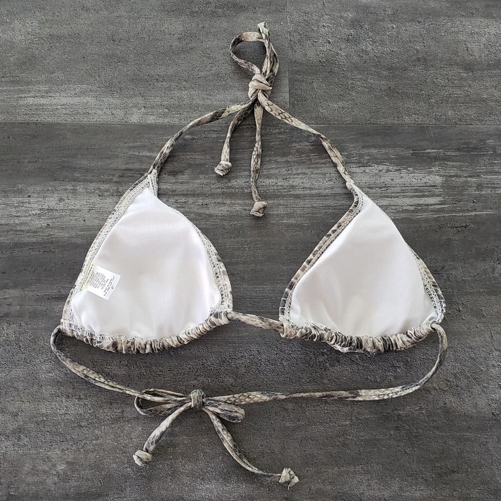 Old Navy Nude Snakeskin Old Navy Bikini Top Size ONE SIZE - 2 Thumbnail