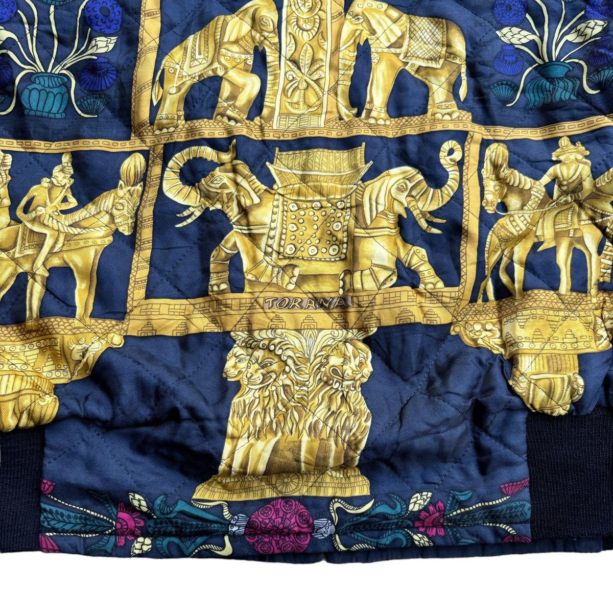 Hermes Vintage Hermes "Torana" Silk Bomber Jacket Size US S / EU 44-46 / 1 - 11 Thumbnail