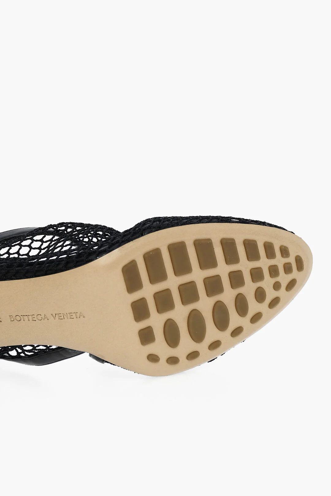 Bottega Veneta og1mm0426 Mesh Sandals in Black & Gold Size US 5 / IT 35 - 5 Thumbnail