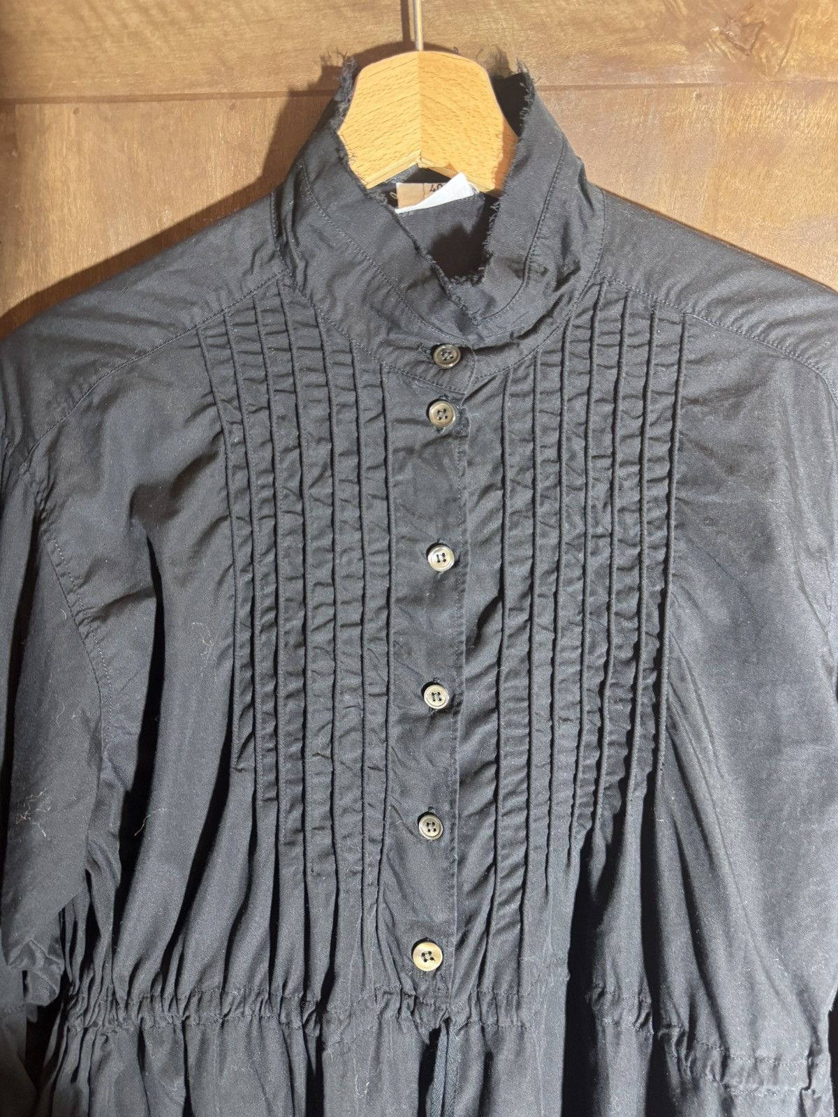 Ann Demeulemeester ann demeulemeester vintage black cotton shirt dress 40 Size M / US 6-8 / IT 42-44 - 11 Thumbnail