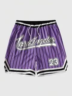 Jean Hazaki x Kawa Stripe basketball Graphic shorts DRIP Size US 34 / EU 50 - 5 Thumbnail