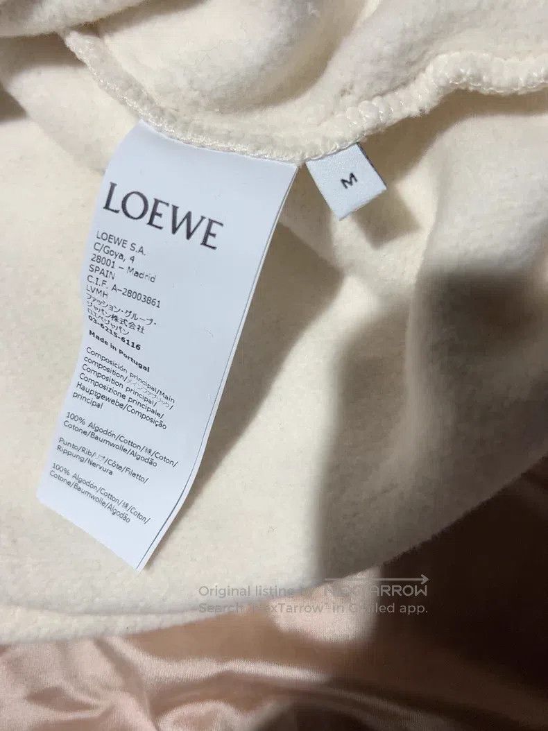 Loewe Loewe Heavy embroidery round neck hoodie, beige Size M / US 6-8 / IT 42-44 - 5 Thumbnail