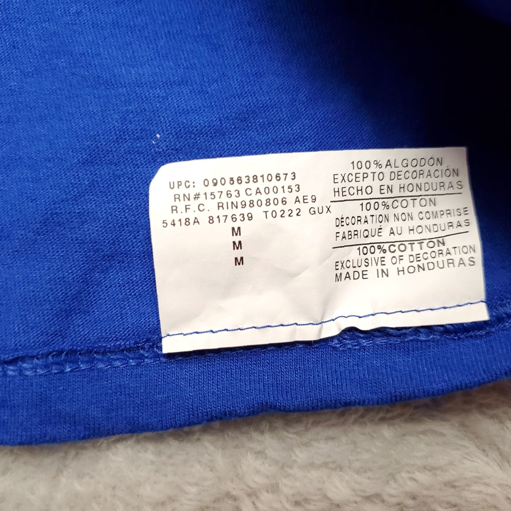 Champion Champion Mens Tank Top Blue 100% Cotton Sleeveless Shirt M Size US M / EU 48-50 / 2 - 8 Thumbnail