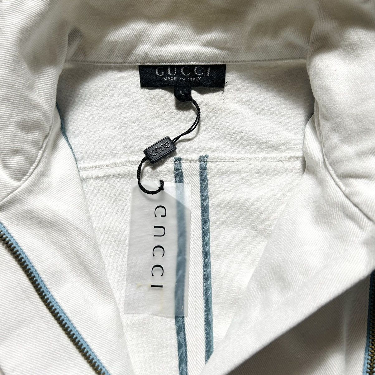 Gucci Vintage 90s Gucci Zipper Denim Jacket Size M / US 6-8 / IT 42-44 - 6 Thumbnail
