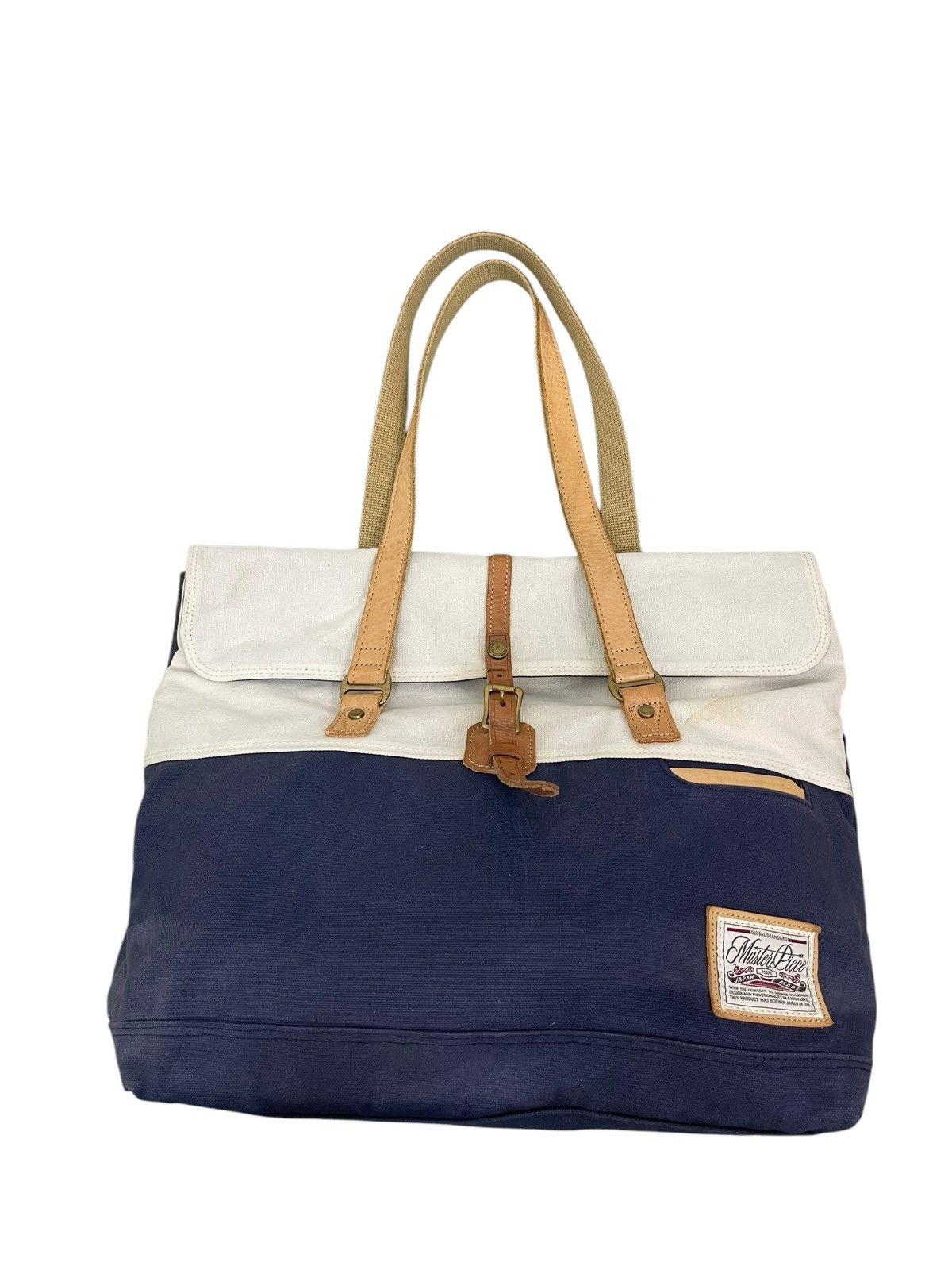 MasterPiece Cotton Canvas Leather Masterpiece Japan Tote Bag 9🟩 Size ONE SIZE - 6 Thumbnail