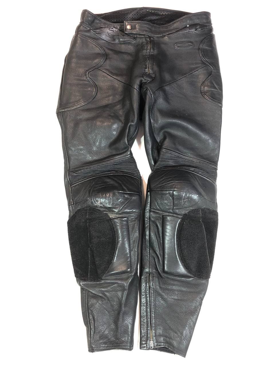 Hein Gericke × Leather Hein Gericke Leather Moto Biker Pants Vintage Size US 35 - 1 Thumbnail