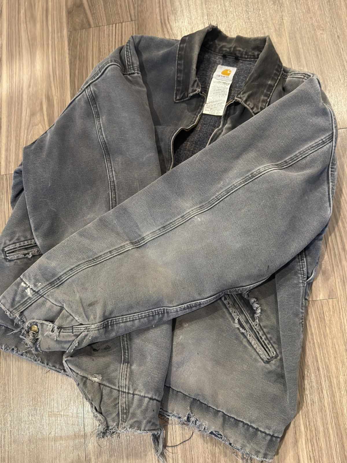 Carhartt J97 PTL Distressed Detroit Jacket Size US XL / EU 56 / 4 - 10 Thumbnail