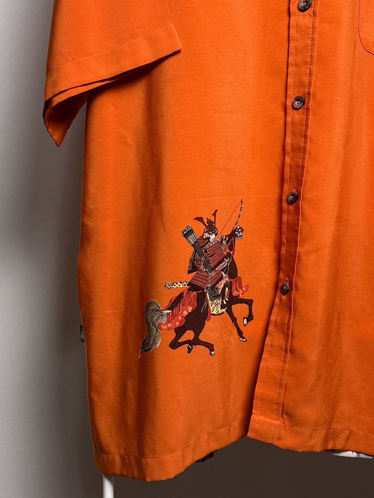 Japanese Brand First Down Southern Rim Samurai Print Shirt Button Up Size US L / EU 52-54 / 3 - 4 Thumbnail