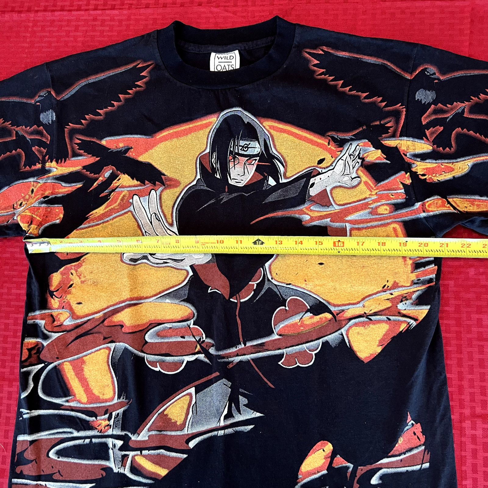Other Naruto Anime Itachi flame modern aop vintage 90s style shirt Size US L / EU 52-54 / 3 - 2 Thumbnail