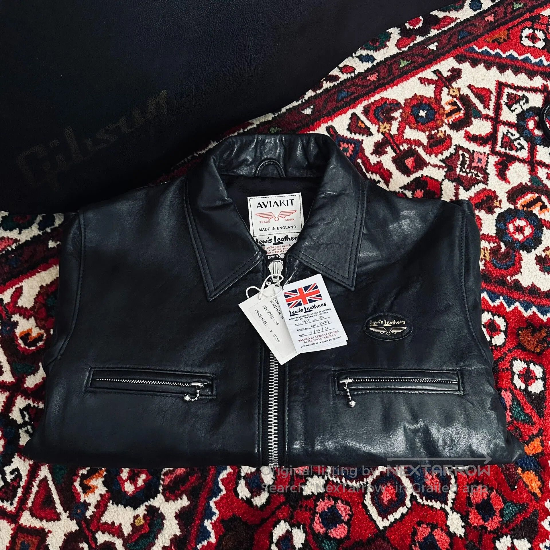 Lewis Leathers lewis leathers 551T black leather jacket. Size US M / EU 48-50 / 2 - 6 Thumbnail