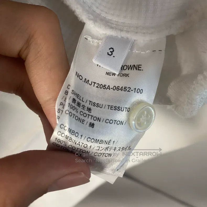 Thom Browne Thom Browne White waffle hoodie Size US L / EU 52-54 / 3 - 4 Thumbnail