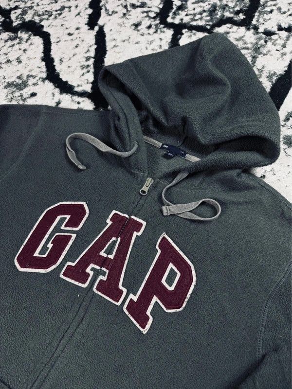 Gap Gap fleece hoodie zip gray purple M Size M / US 6-8 / IT 42-44 - 3 Thumbnail