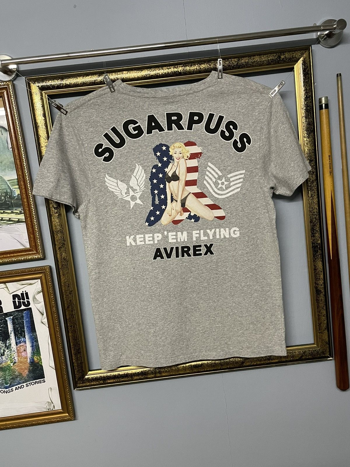 Avirex × Japanese Brand × Vintage Vintage Designer Avirex Sugarpuss Girl Keep Em Flying Tee Size US S / EU 44-46 / 1 - 2 Thumbnail