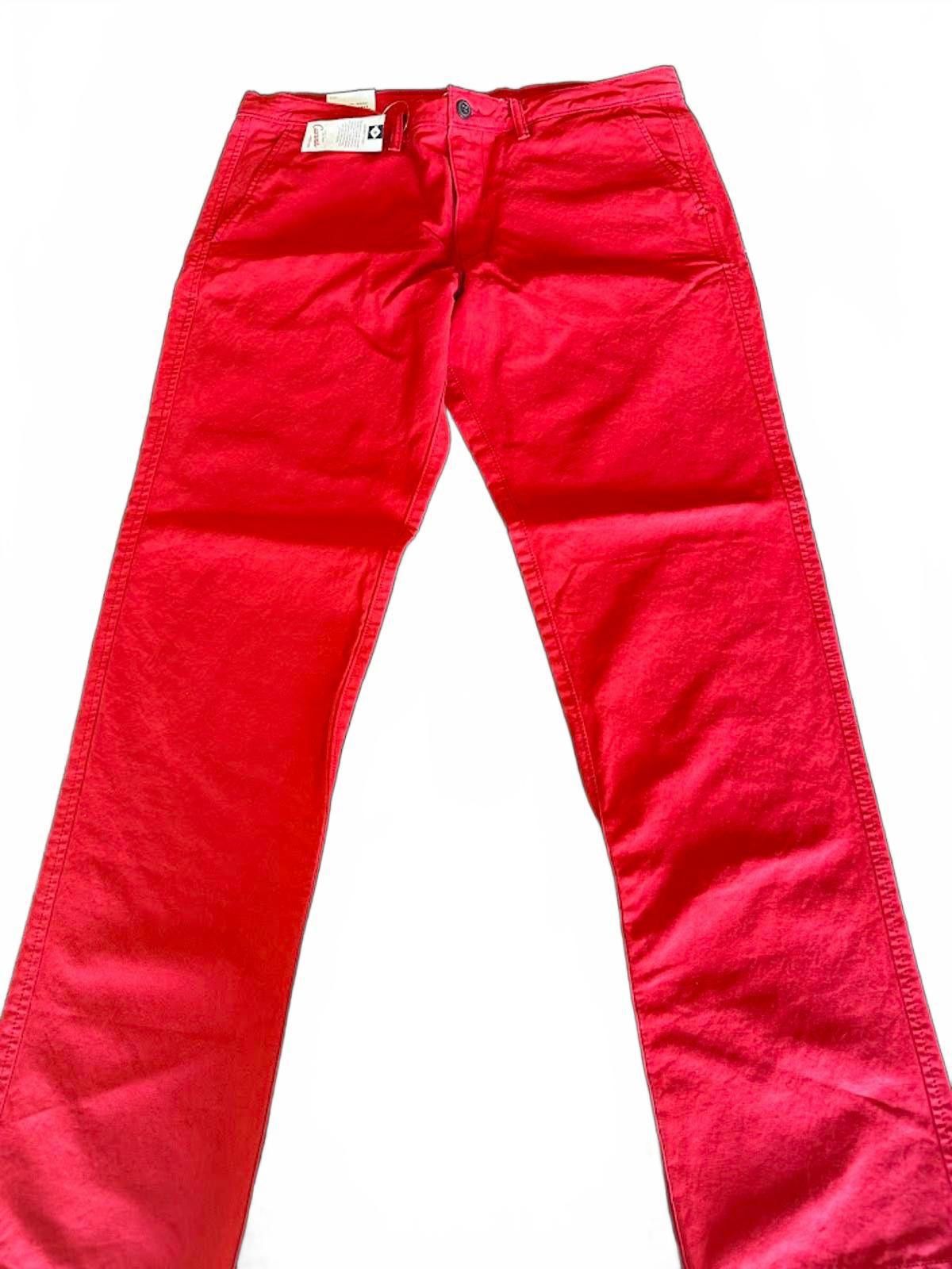 Lands' End Lands’ End Canvas 608 Slim Red Pants 36x32 NWT Size US 36 / EU 52 - 1 Thumbnail