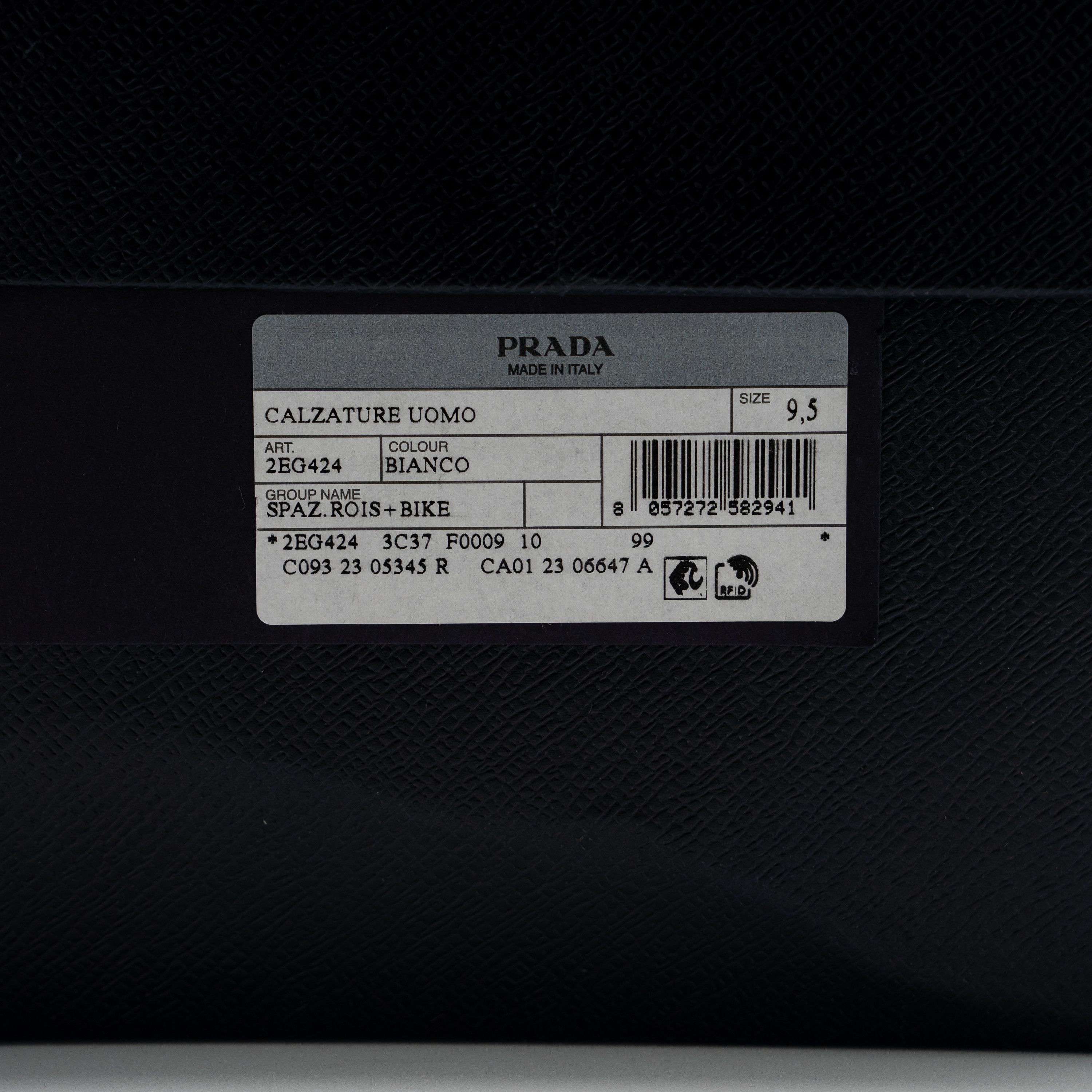 Prada 9.5uk 10.5 US Prada Systeme Leather Sneakers White Size US 10.5 / EU 43-44 - 14 Thumbnail