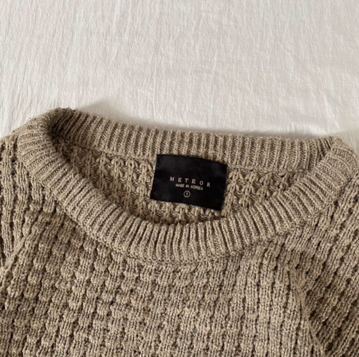 Other Meteor Korea Waffle knit chunky crewneck Size US M / EU 48-50 / 2 - 2 Thumbnail