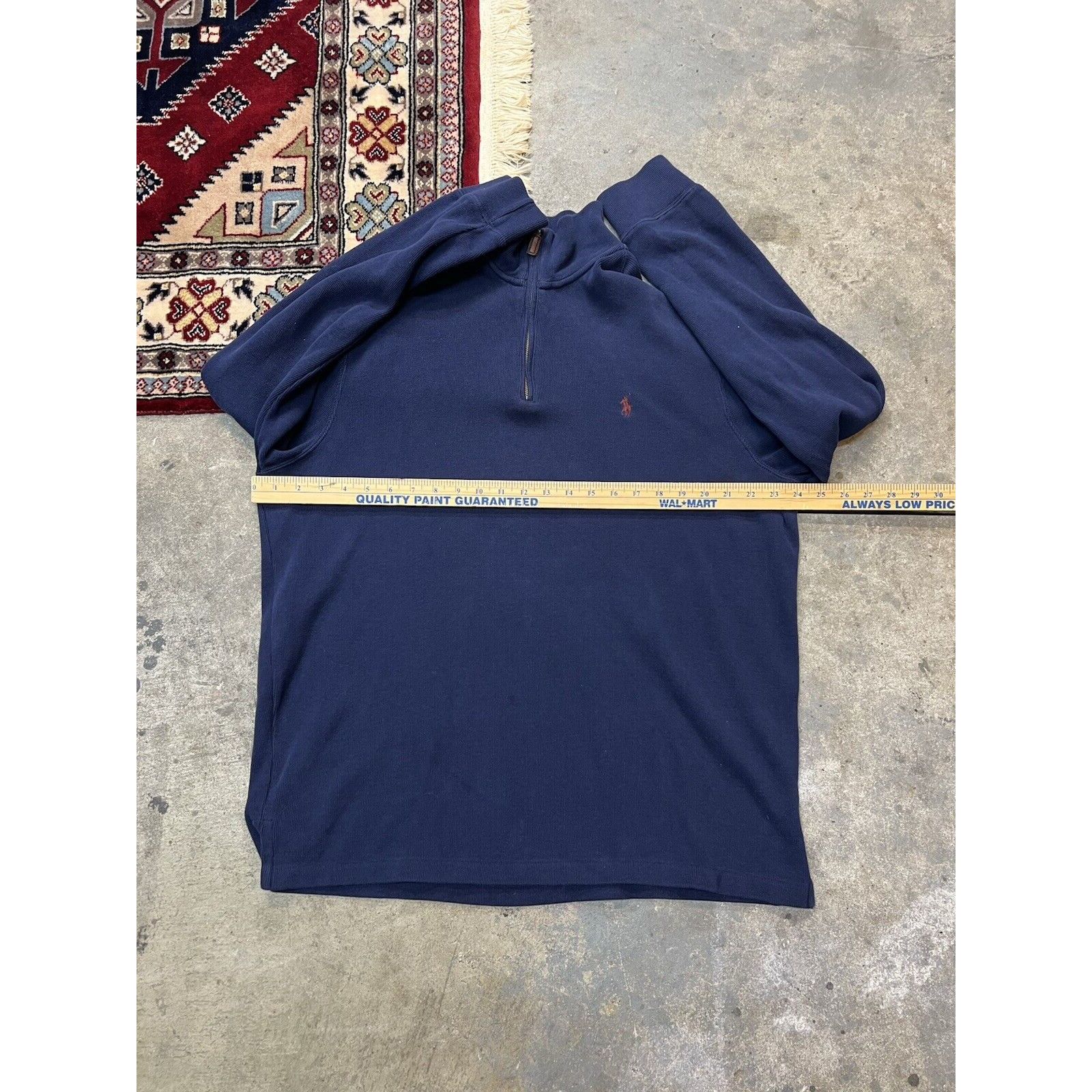 Ralph Lauren Polo Ralph Lauren Sweater Blue 1/4 Zip Pull Over Mens Size L Size US L / EU 52-54 / 3 - 8 Thumbnail