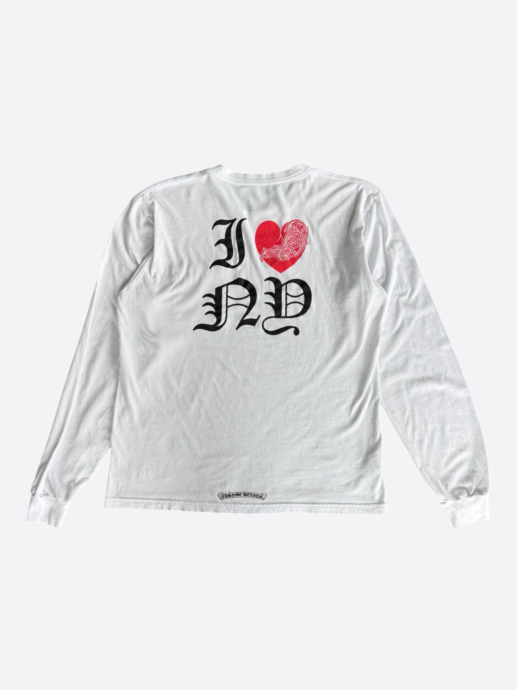 Chrome Hearts Chrome Hearts White & Red NY Longsleeve T-Shirt Size US L / EU 52-54 / 3 - 2 Thumbnail