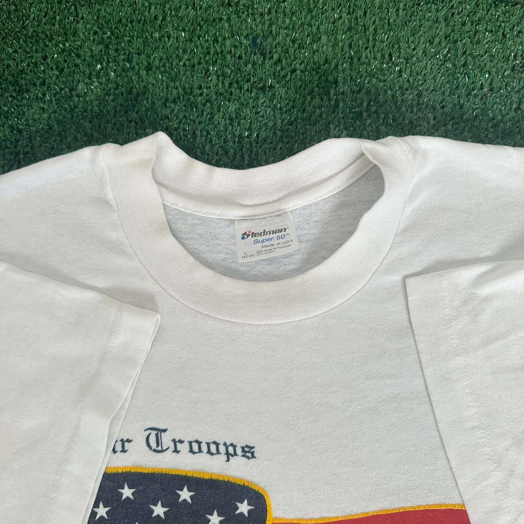 Vintage Vintage 90s Desert Storm T-Shirt USA Iraq War Single Stitch Size US L / EU 52-54 / 3 - 4 Thumbnail