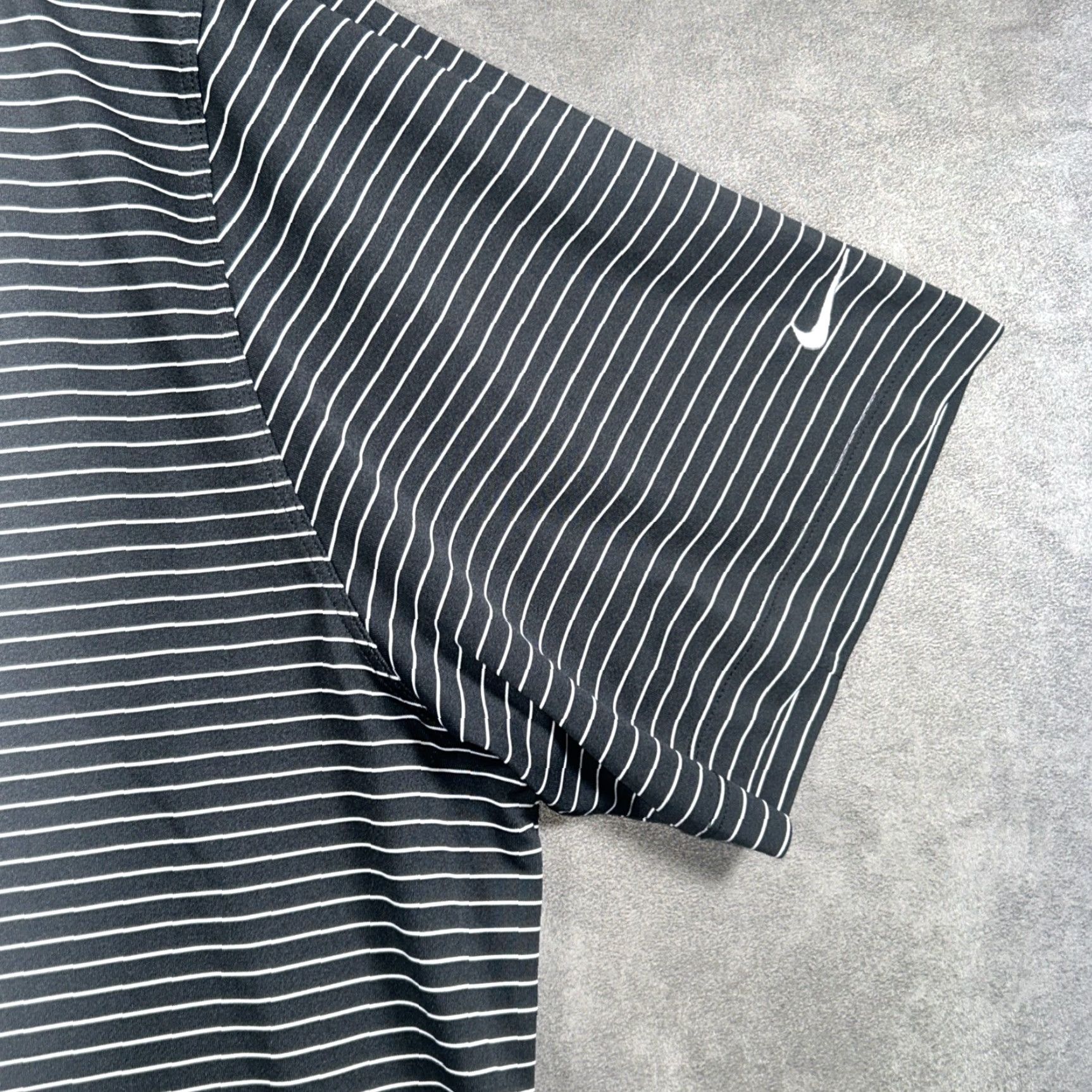 Nike Nike Golf Polo Shirt Mens 2XL Black Striped Dri-Fit Tour Performance Stretch Size US XXL / EU 58 / 5 - 4 Thumbnail