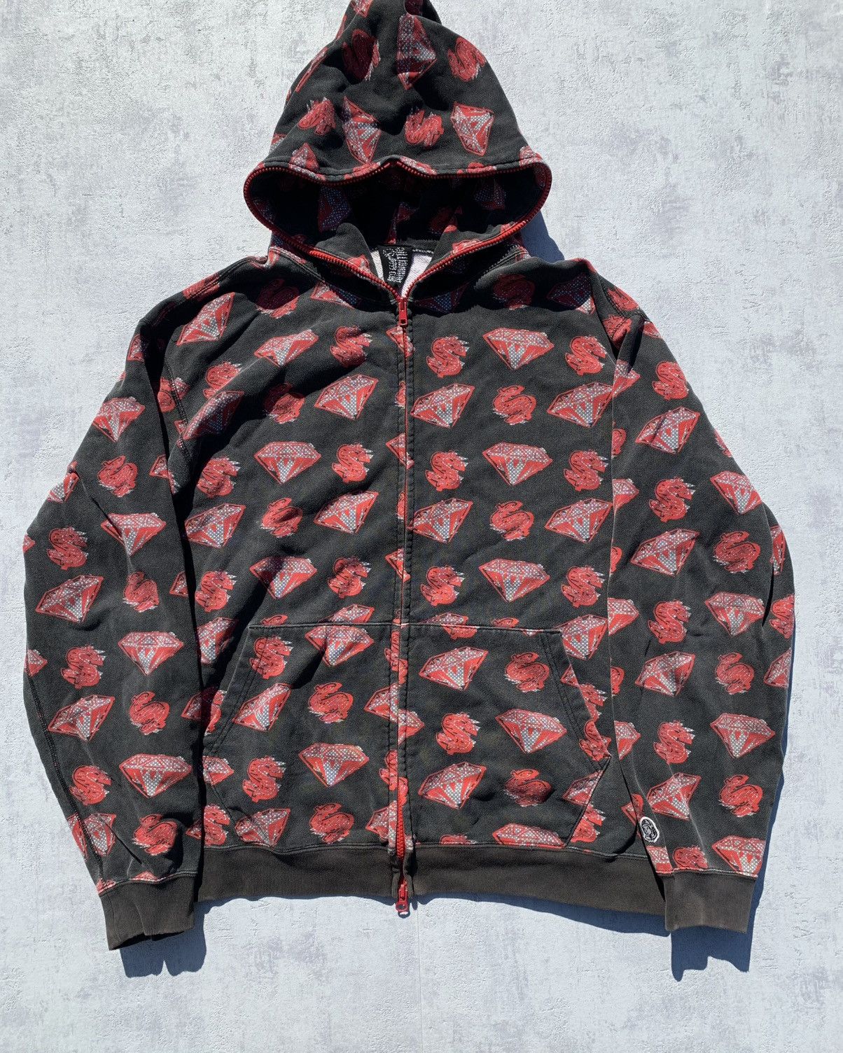 Billionaire Boys Club Billionaire Boys Club Ice Cream Hoodie Black / Red – Size L Size US L / EU 52-54 / 3 - 1 Thumbnail