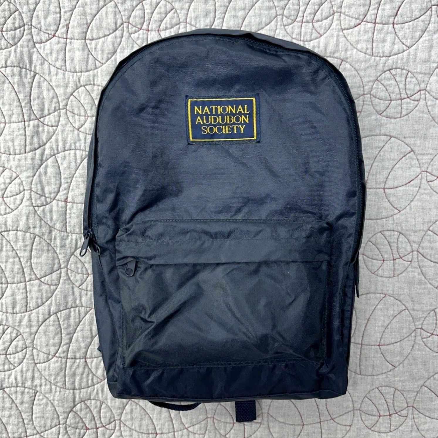 Logo 7 National Audubon Society Backpack Navy Blue Lightweight Nylon Patch Logo Size ONE SIZE - 2 Thumbnail