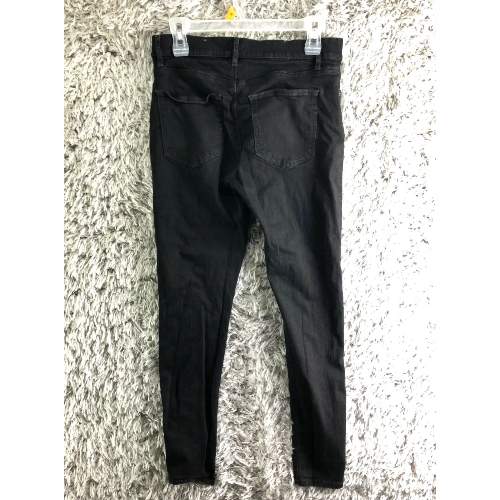 Loft LOFT Jeans Women Skinny Mid Rise Black Denim Size 29 - Regular Inseam 27 in - Cotton Denim Size 29" - 5 Thumbnail