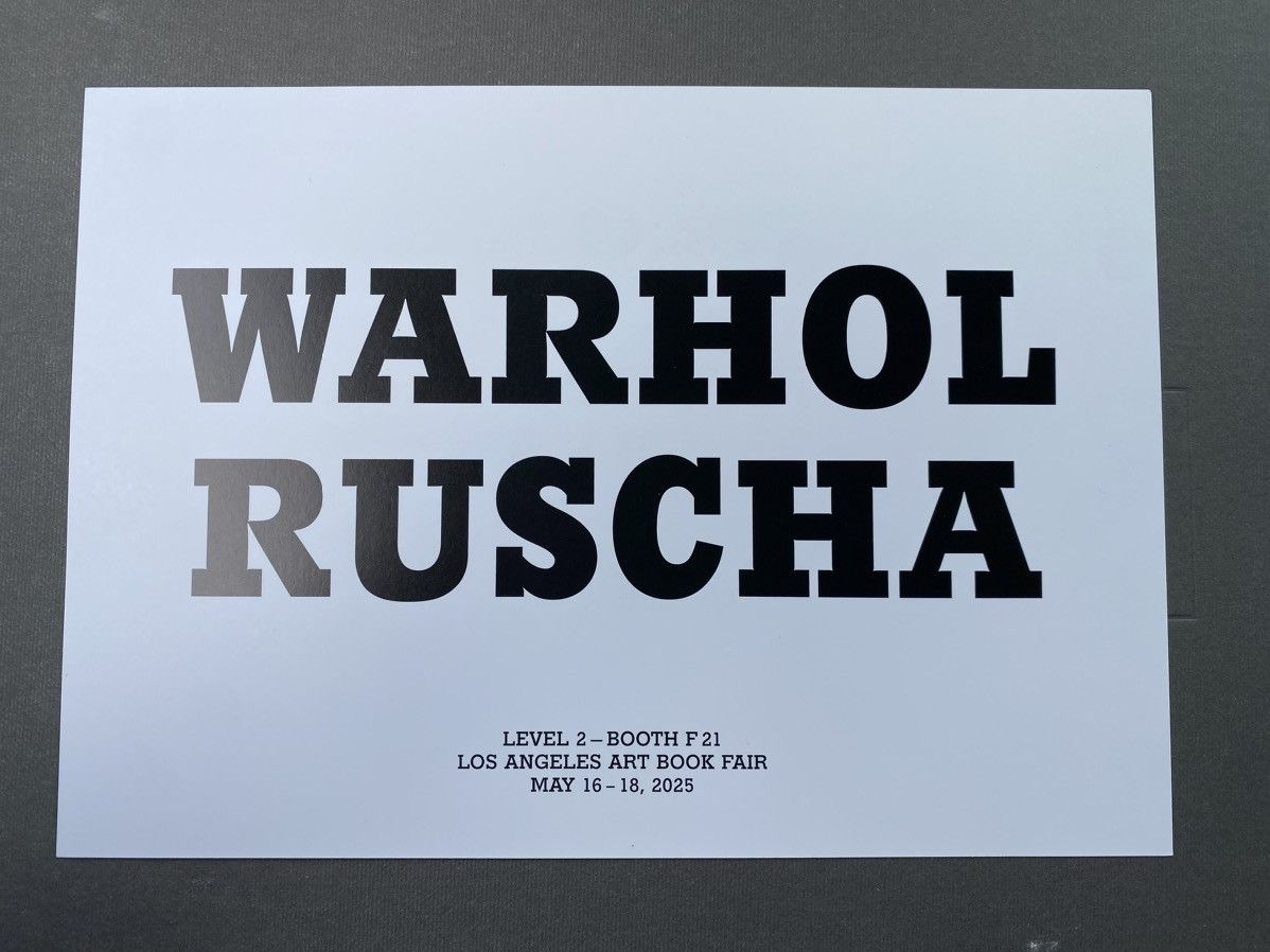 Designer × MoMA Andy Warhol Ed Ruscha Art show card Size ONE SIZE - 1 Thumbnail