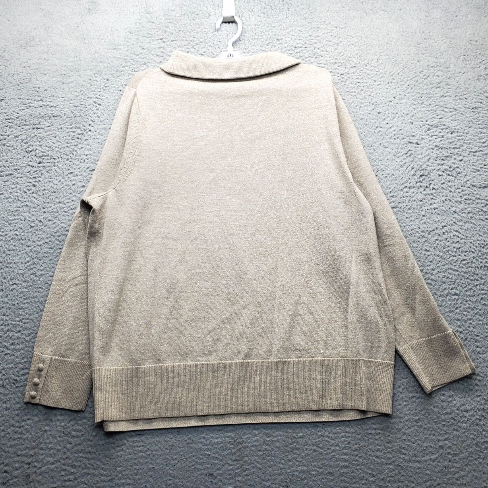 Talbots Talbots Sparkle Sweater Womens M Brown Merino Wool Turtleneck Pullover Knit Shirt Pullover Womens Size M Brown Nutmeg Sparkle 90s? Size M / US 6-8 / IT 42-44 - 2 Thumbnail