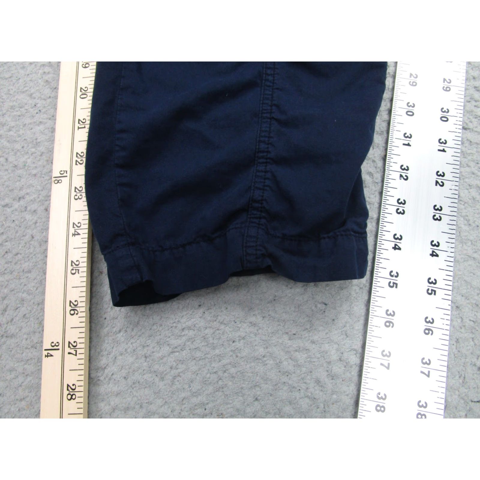 Ralph Lauren Lauren Ralph Lauren Pants Womens 16W Navy Blue Cargo Cropped Lightweight Cotton Size 38" / US 16 / IT 52 - 2 Thumbnail